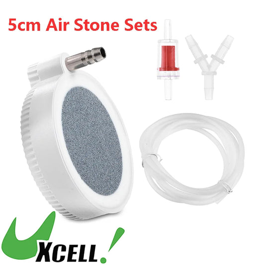 UXCELL Fish Tank Air Stone Aquarium Air Disk Stone Sets Air Bubble Pond Pump Hydroponic Oxygen  Mini Air Pump Accessories