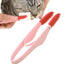 Dog Tear Stain Remover Comb Silicone Brush Head Pet Tear Stain Remover Comb With Anti-Slip Handle Multipurpose Dog Comb Durable
