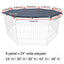 Playpen Cover Puppy Playpen Cover Sun Rain Proof Cover Playpen Cover Fits 8 Panels Dog Pen For Outdoor And Indoor Escape-Proof