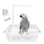 Bird Shower Box Automatic Shower Tub Multipurpose Bird Bathtub Parrot Bath Box For Pet Brids Parakeet Cleaning Supplies