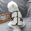 Autumn Winter Dog Clothes Luxury Dog Coat Black White Bow Pet Dog Jacket Girls Dog Costume Chihuahua Yorkie Clothing Cat Vest