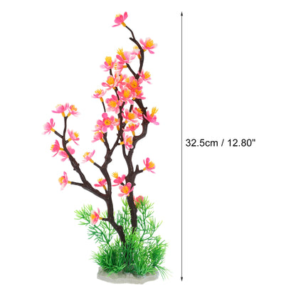 UXCELL Artificial Plants Grass Aquarium Plastic Water Weeds Ornament Fish Tank Flower Plants Tree Decoration Accessories