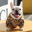 Lovely Leopard Pet Dog Clothes Soft Flannel Winter Puppy Overalls York Dog Cartoon Printing Sphinx Cat Sweatshirt Drop Shipping