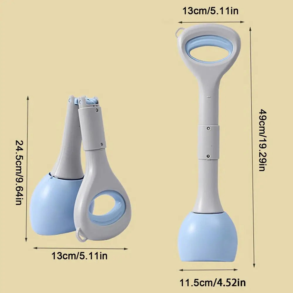 Pet Poop Picker Pet Poop Shovel Tool With Waste Bag Poop Scooper With Poop Bag Dispenser Waste Shovel For Grass Gravel Pick Up