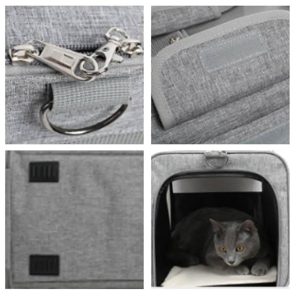 Animal Carriers For Cats Adjustable Cat Carrier Soft Dog Crate Cat Accessories Animal Carriers Travel Oxford Cloth 2 Ways For