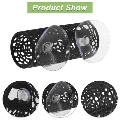 UXCELL Fish Tank Betta Fish Tube Tunnel with Holes Betta Fish Cave Tunnel for Shrimp Reptiles Amphibians Habitat Decoration