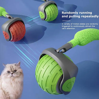 Interactive Cat Toy Ball Rolling Ball Motion Activate Rolling Ball With Touch Control Rechargeable Automatic Moving Ball Fo W4W1