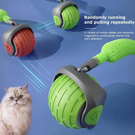 Interactive Cat Toy Ball Rolling Ball Motion Activate Rolling Ball With Touch Control Rechargeable Automatic Moving Ball Fo W4W1