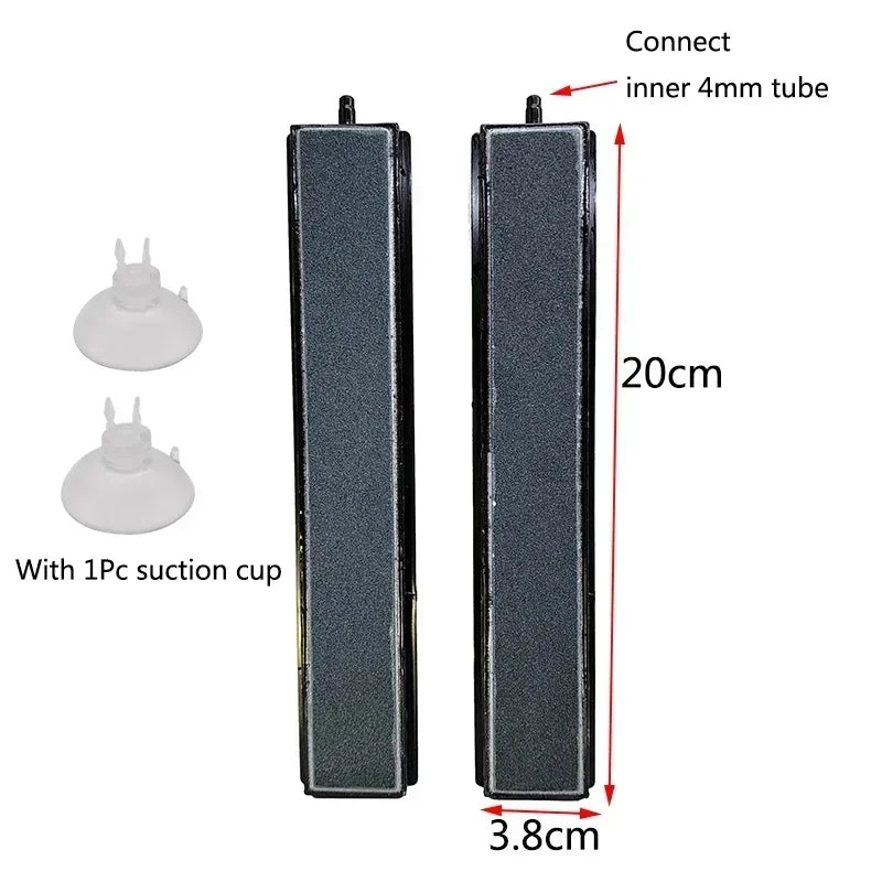 10/20/30cm Nano Air Pump Sand Stone Aquarium Oxygen Pump Fresh Air Stone Nano Bubble Bar Aquarium Fish Tank Aerator Pump Tools