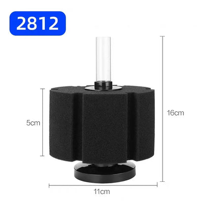 Black Aquarium Filter for Aquarium Fish Tank Air Pump Skimmer Biochemical Sponge Filter Aquarium Bio Filters Filtro AquarioLarge