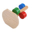 Hamster Climbing Toys Colorful Wooden Stair Platform Exercise Toy Casual Teething Stair Hamster Rainbow Ladder Little Chinchilla
