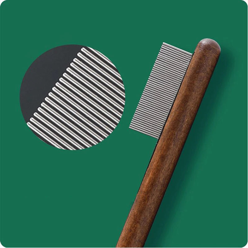 Pet Woodiness Facial Cleaning Comb Removes Tear Stains Eye-poop Comb Dog Hair Repair Scissors Cat Hair Comb Pet Clean Supplies