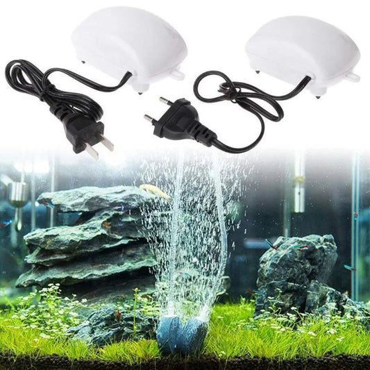 2.5W Aquarium Fish Tank Oxygen Air Pump Mini Air Compressor Pump Aquarium Fish Tank Oxygen Pump Ultra Low Noise Tank Accessories