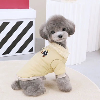 Windproof Dog Winter Coat Waterproof Dog Jacket Warm Dog Apparel Cold Weather Pet Clothing with Fleece Lined for Small Dogs Cats
