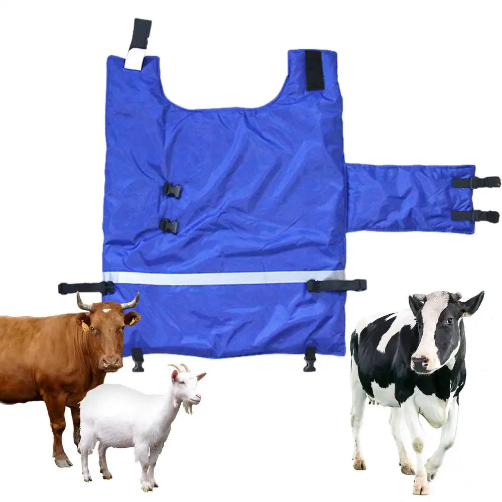 Calf Blanket Blue Waterproof Livestock Protector Blanket Oxford Fabric Thickened Calf Coat Calf Warmer Soft Protector Jacket