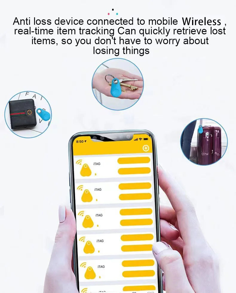 Smart BT Tracker Key Locator Pet Anti-Lost Sensor Device With BT For Kids Wallets Luggage Suitcases