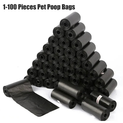 New Rolled Dog Poop Bag Biodegradable Thickened Pet Outdoor Cleaning Poop Bag With Breakpoint dog cat poop scoop bag