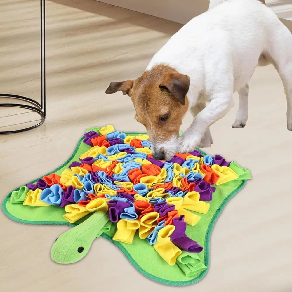 Pet Snuffle Mat Dog Foraging Mats in Turtle Shape Enrichment Toys Puppy Dog Feeding Mat  Treat Dispenser Slow Feeding Blanket