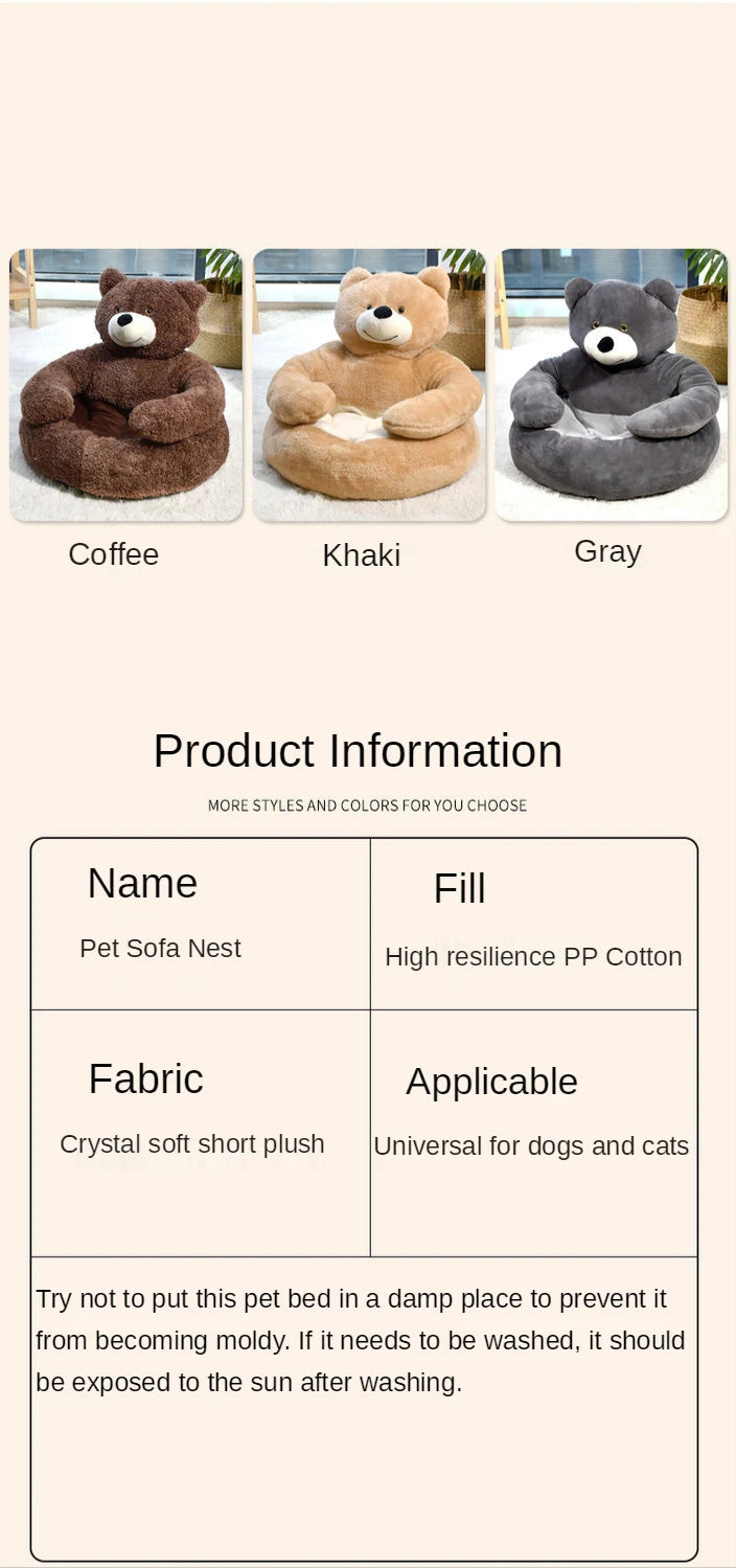Dog Sofa Bed Fluffy Accessories Large Pet Beds Bad Basket Small Pets Dogs Mat Supplies Puppy Products Medium Cats Kennel Baskets