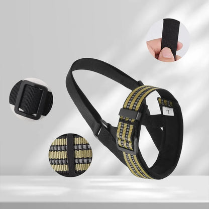 Quick Release Dog Muzzles Adjustable Reflective Dog Muzzle Soft Padded Medium & Large Dogs Halter Nose Leads for Outdoor Walking