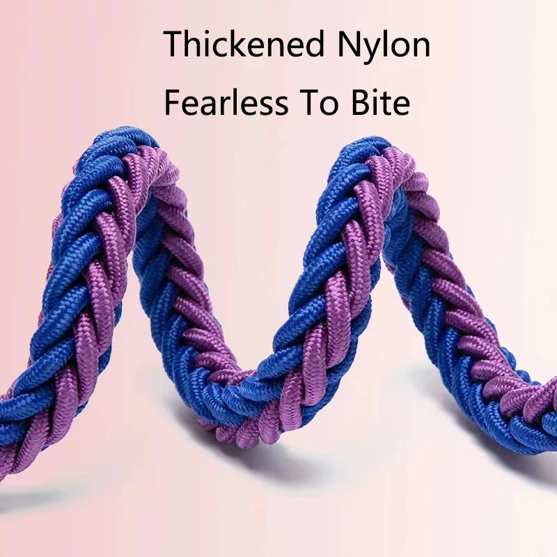 130cm Super Strong Coarse Nylon Dog leash Army Green Canvas Double Row Adjustable Dogs Collars For Medium Large Dogs Leashes Set