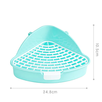 Large Capacity Triangle Toilet Mini Pet Urine Bowl, Placed in The Corner of The Wall Appropriately, A Variety of Color Options