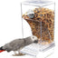 Bird Feeders Parakeet Feeders For Bird Cage Automatic Parrot Feeder Drinker Clear Acrylic Splash-Proof Bird Feeder