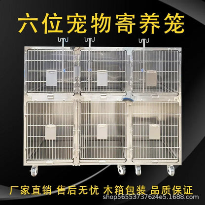 304 stainless steel dog cage multi-layer pet display cabinet display cage pet store foster cage pet hospital inpatient cag