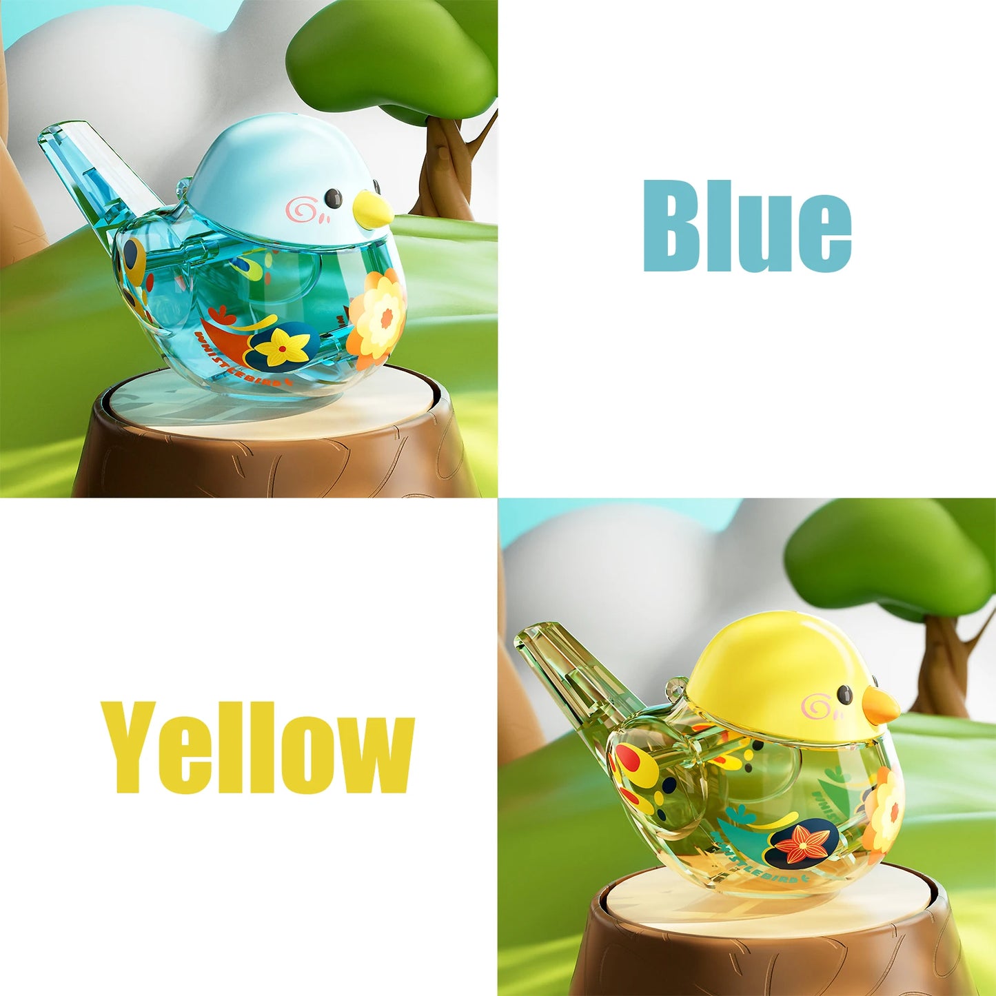 Cartoon Whistle Tide Play Fun Waterbird Plus Water Learn Bird Calls Blow Children's Musical Instrument Waterbird Whistle Toys