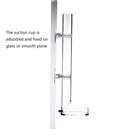 1Pcs Acrylic Aquarium Feeder Tube Dish Transparent Fish Tank Shrimp Snail Shrimp Food Feeder Bowl Aquarium Feeding Accessories