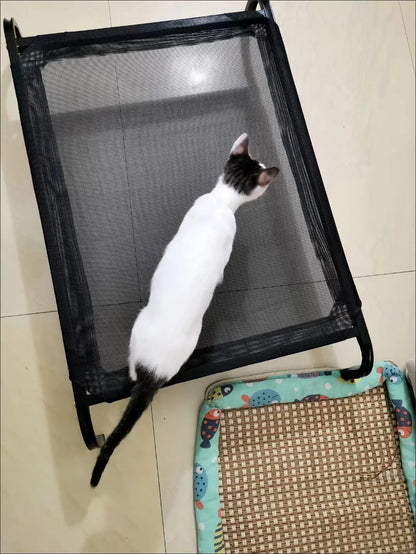 Elevated Bed For Dogs Folding Pet Camping Bed Cat Dog House Portable Removable Washable Cats Kennel Puppy Beds Dog Accessories