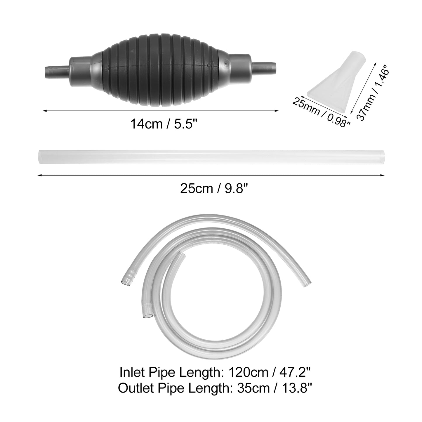 UXCELL Aquarium Water Change Kit Fish Tank Siphon Long Hose Parts Vacuum Cleaner Water Pump Gravel Filter Tools Accessories Set