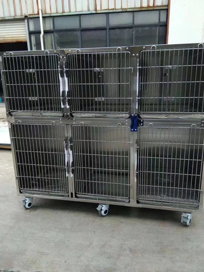 good price vet clinic veterinary Five parts of dog cat cage bank modular cage banks