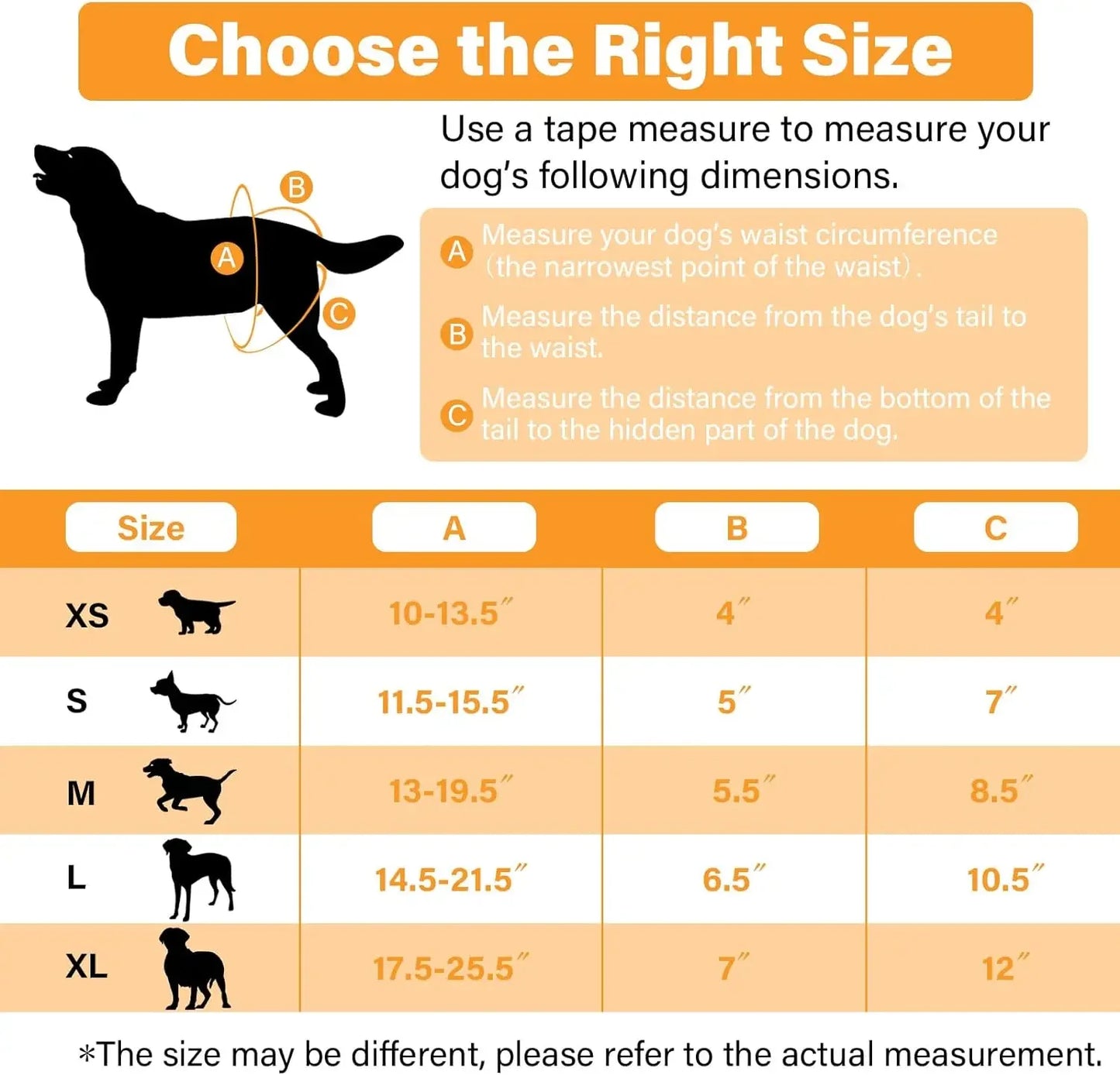 Washable Reusable Female Dog Diapers for Small Medium Large Dogs, Doggie Menstrual and Incontinence Safety Sanitary Panties