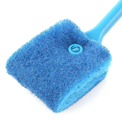 UXCELL Aquarium Cleaning Brush Double Sided Head Sponge Household Window Glass Algae Cleaner Scrubber Fish Tank Clean Tools