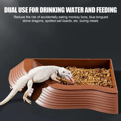 Turtle Water Dish Anti-Slip Turtle Bathing Pot Multifunctional Tortoise Water Bowl Turtle Pool Tortoise Bathing Pool Pet Toys