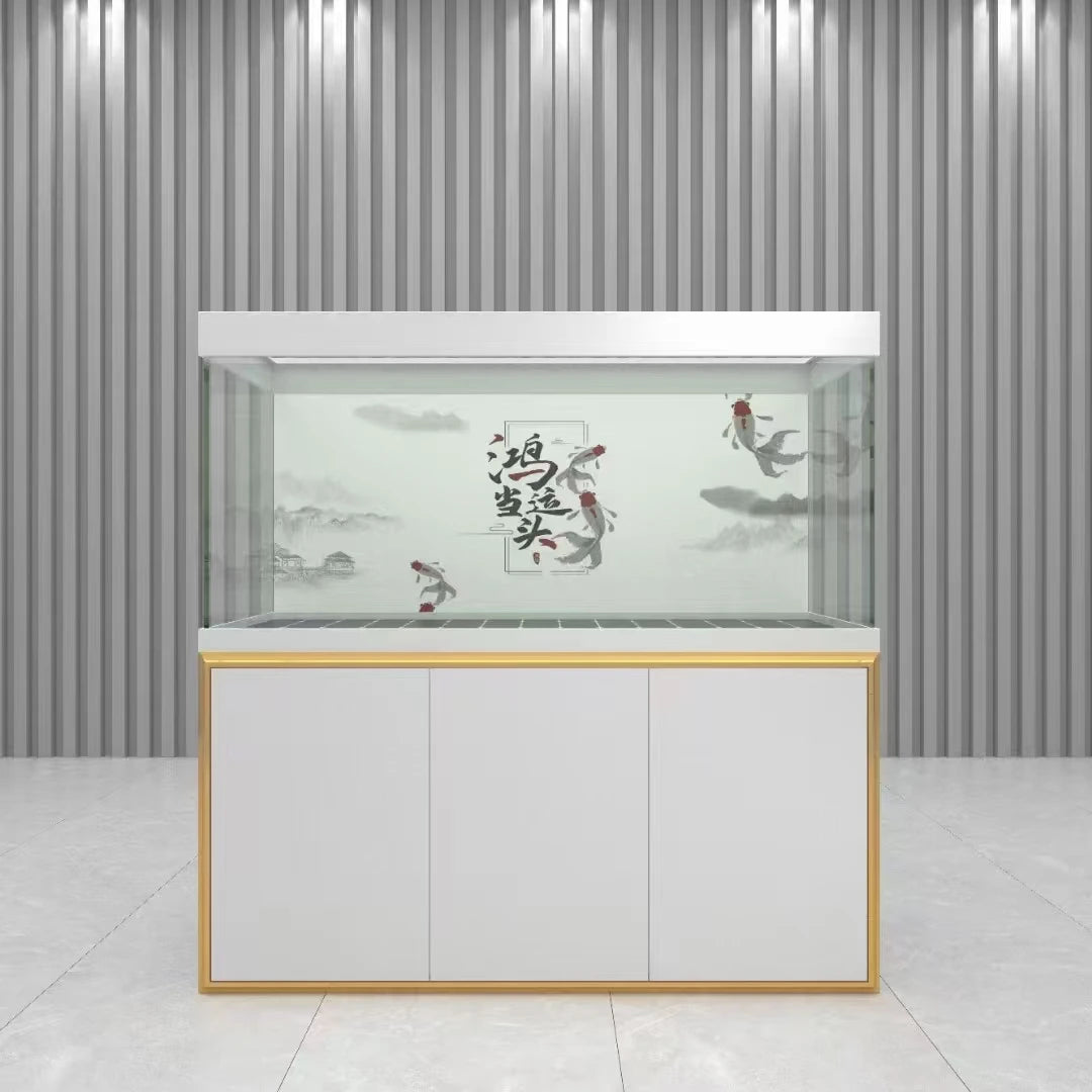 Big Aquarium Decoration Large Glass Fish Tank Transparent Big Fish Tank