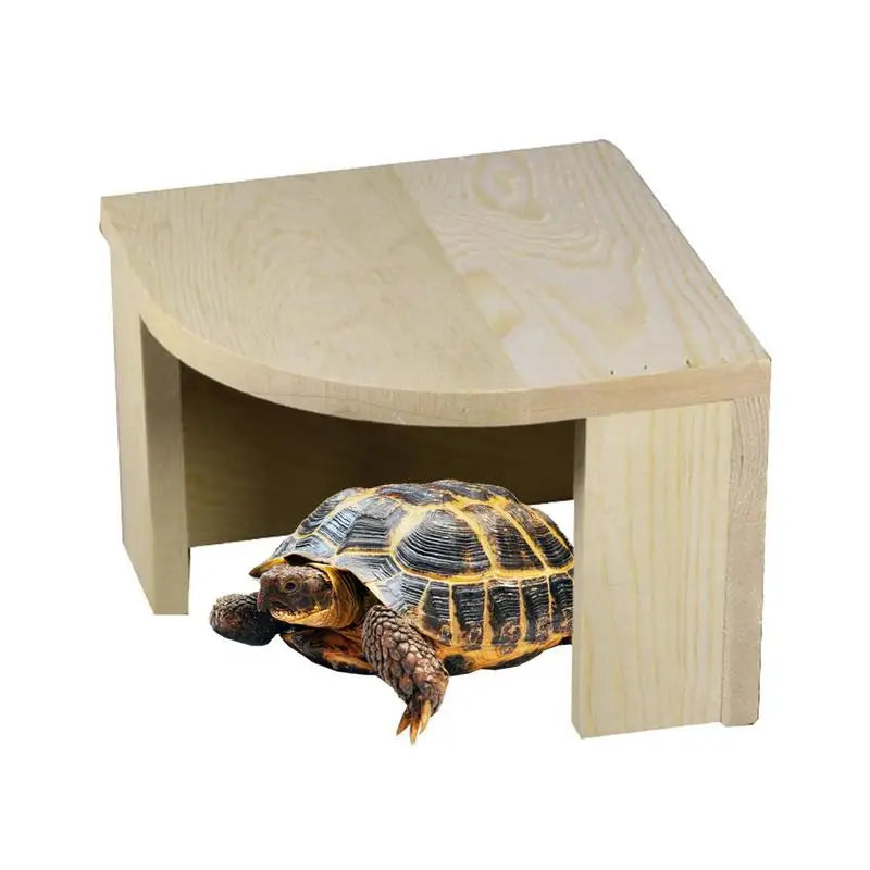 Aquarium Hideaway Cave Fish Tank Reptile Hiding Cave Wood Fish Breeding Cave Aquarium Decoration Habitat Decor Tank Ornaments