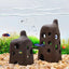 Ceramic House Fish Tank Aquarium Decoration Fish Shrimps Shelter House Pottery Scorpion House Canister Simulation Stone Ornament