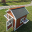 Outdoor dog cage luxury villa solid wood dog house family dog house outdoor wooden kennel cat house pet wholesale