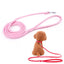 Pet Products Round Colorful PU Rolled Dog Walking Leashes for Small Medium Breeds Dogs Puppy Chain Lead Training Walking Leash