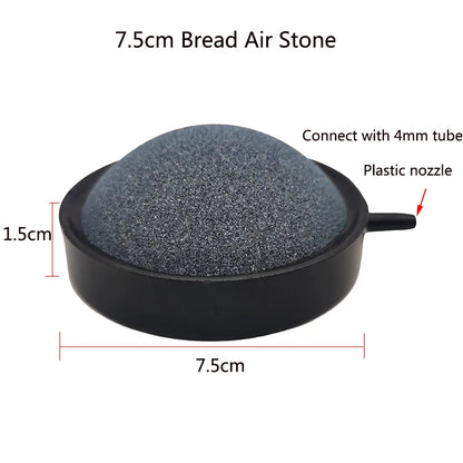 50/75/80/100mm Fish Tank Aquarium Air Stone Oxygen Aerator Increasing Air Bubble Pond Pump Hydroponic Oxygen Accessories