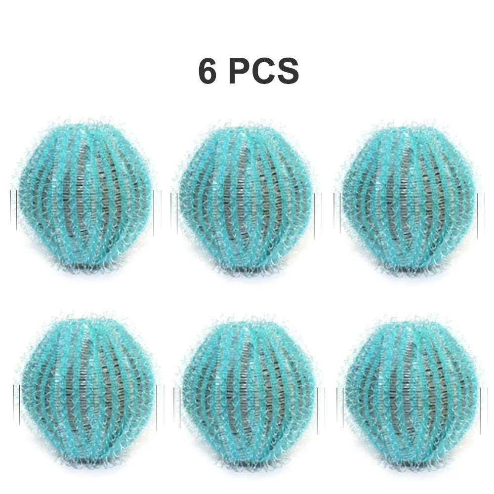 6pcs Nylon Laundry Ball Washing Machine Decontamination Ball Fur Lint Sticking Dedusting Roller Pet Hair Removal Ball in Laundry