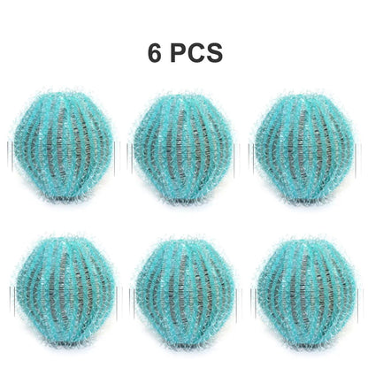 6pcs Nylon Laundry Ball Washing Machine Decontamination Ball Fur Lint Sticking Dedusting Roller Pet Hair Removal Ball in Laundry
