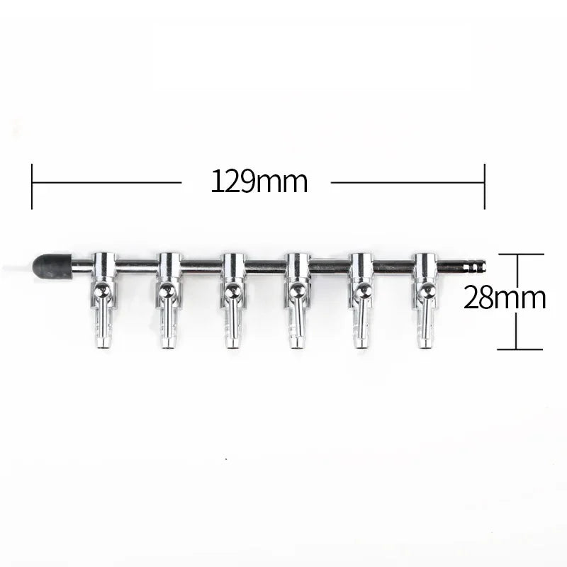 Aquarium 1-8 Way Air Splitter Valve Fish Tank Air Pump Flow Splitter Distributor Pump Valve Tap Lever Control Switch Valve