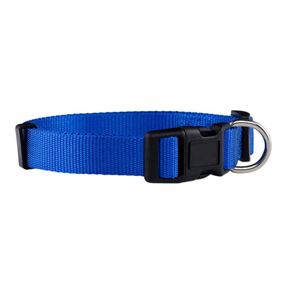 Basic Nylon Dog Collar with Quick Release Buckle Adjustable for Small Medium Large Dogs Bulldog Training Supplies Pet Accessorie