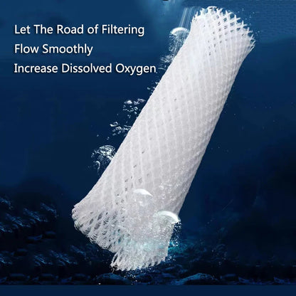 3D Aquarium Filtration Fiber Prevent Water Blockage Fish Tank Biochemical Filter Practical Bio.Sponge Pad Skimmer Supplies New