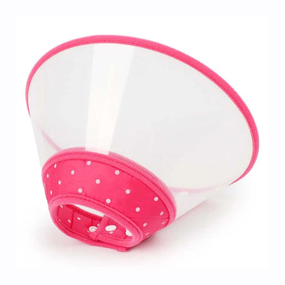 Pet Recovery Dog Cones Cat Cones After Surgery Adjustable Breathable Dog Cone Collar Soft Plastic Puppy Elizabethan E-Collar