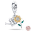 Fit Pandora 925 Original Bracelet 925 Silver Plate Flower Bird Series Charms Beads For Women Fashion DIY Jewelry Gifts Making