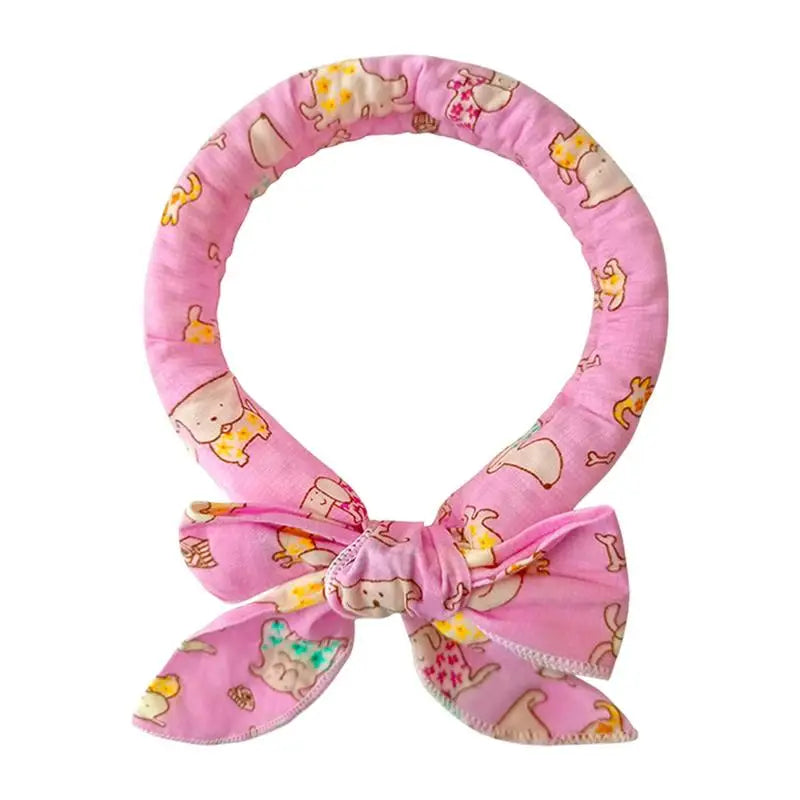 Pet Cooling Collar Bow Tie Dogs Cats Instant Cooling Neck Waring Reusable Instant Cooling Bandanas Dog Cooling Neck Wraps